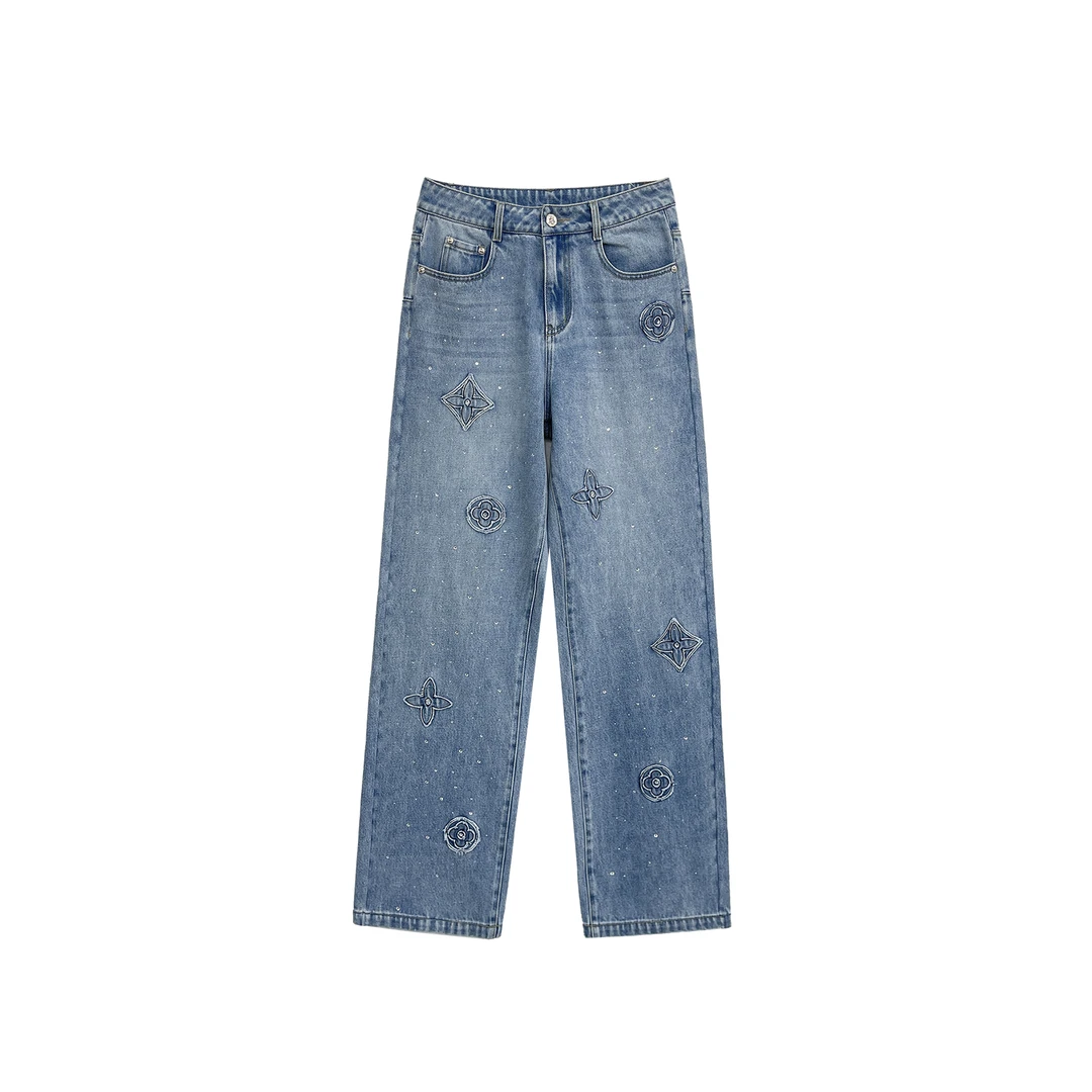 兔兔-【Reoyddirne】25早春爆款洗水时尚设计感牛仔裤115291