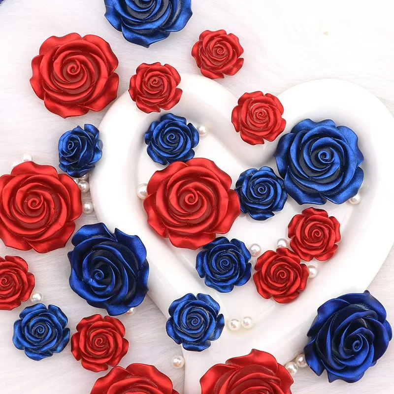 超好看新款diy丝绒玫瑰花3.6cm/4.4cm