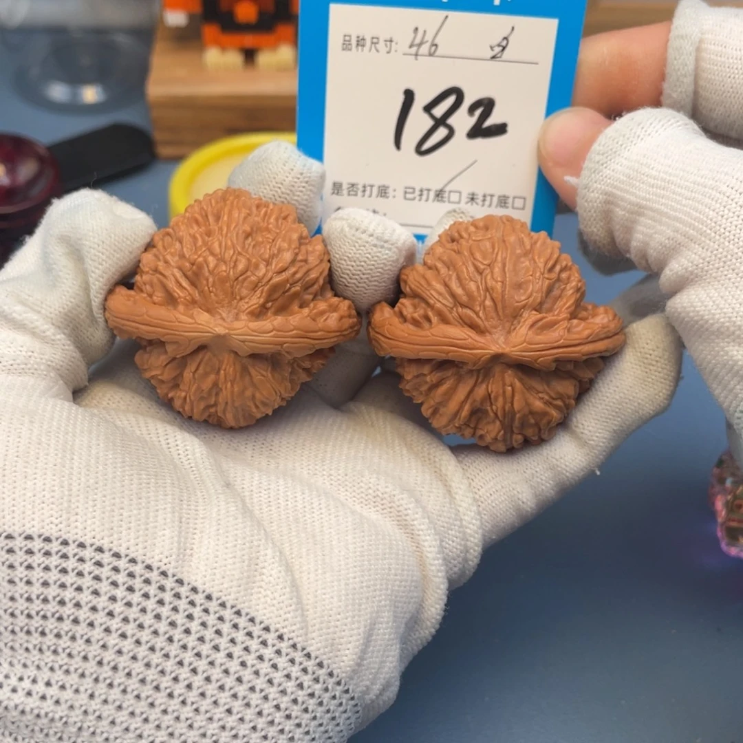 核桃文玩核桃白狮子
