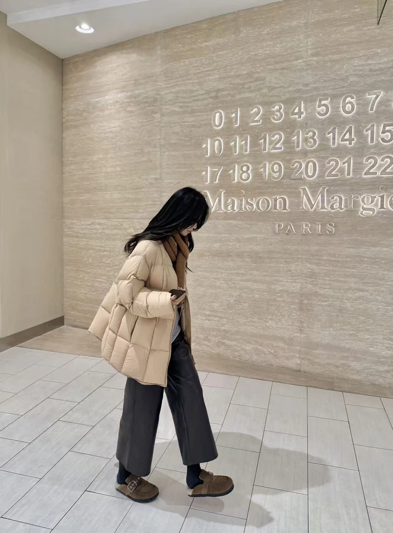 SIYU 斯羽 【温暖堡垒】冬季PU皮裤八分裤休闲时尚阔腿裤