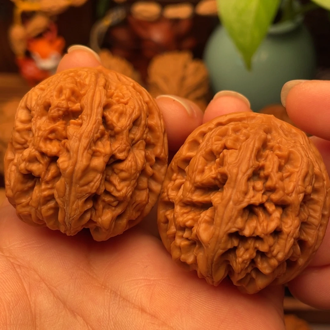 文玩核桃把件大肚粗筋38