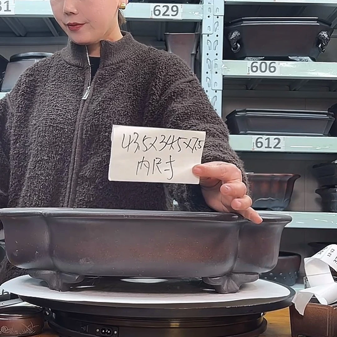 紫砂花盆宜兴紫砂34号