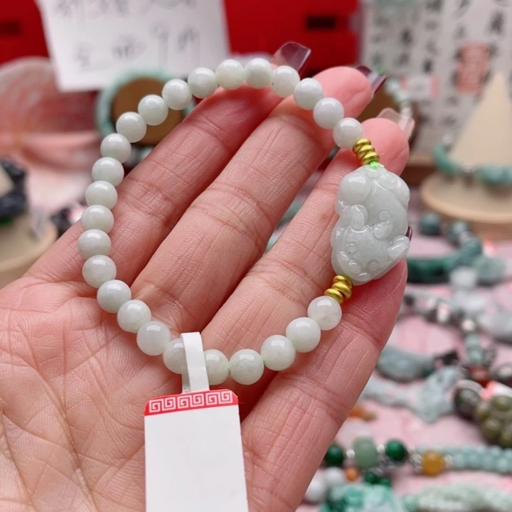 翡翠未镶嵌手链手串