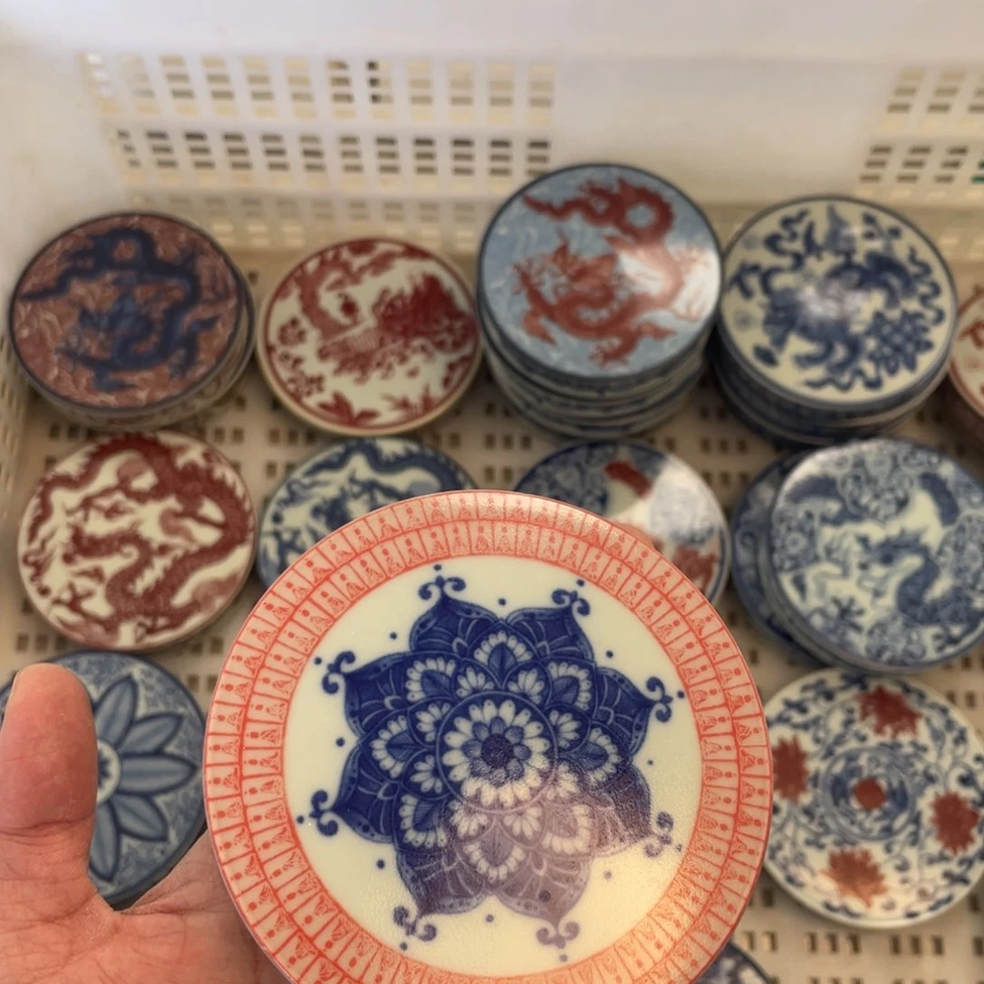 瓷片景德镇千佛塔片盖置