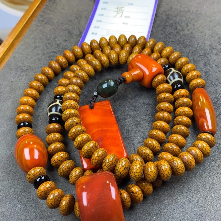 星月菩提吊坠老***炖脖挂