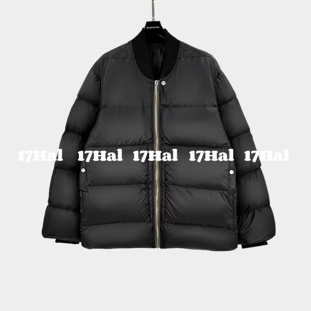 17HAL【暗黑先锋】RO风秋冬新款简约纯色羽绒服90鸭绒外套 21095