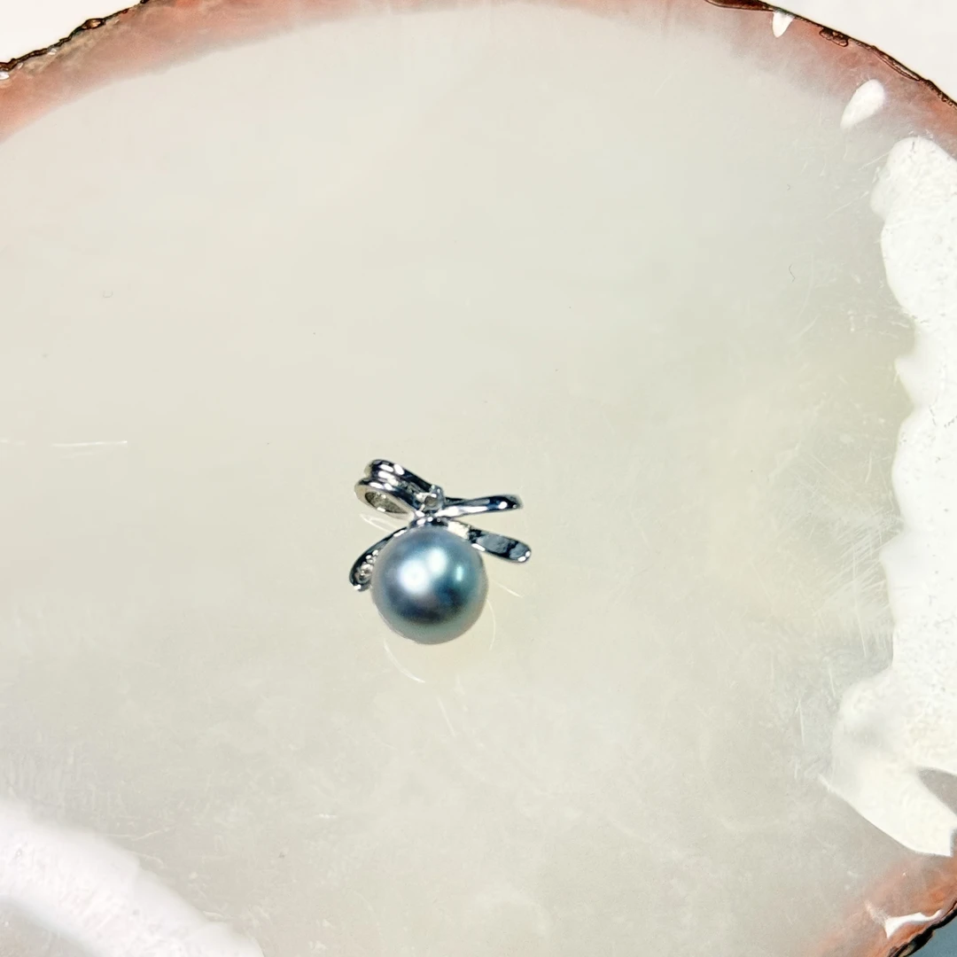 【六六中古】孤品天然海水珍珠s925吊坠ew3601珠子7.5