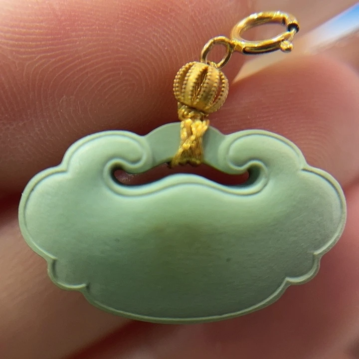 绿松石18K金镶嵌珠宝奇石