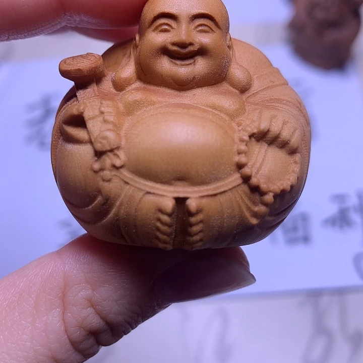 檀香木一团和气佛佛