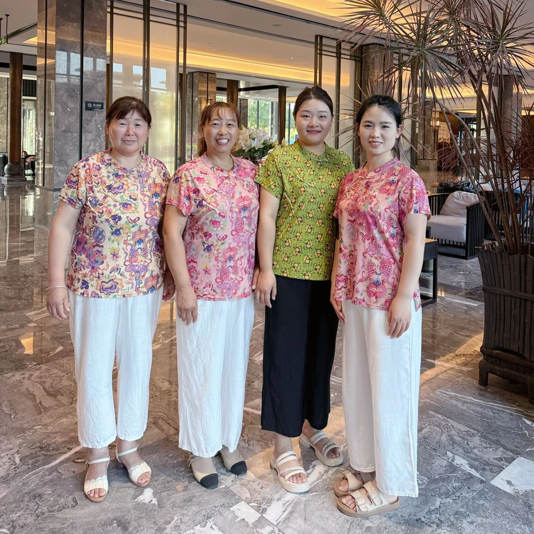 【晨晨专属】新中式中国风气质套装短袖斜襟盘扣上衣+裤子