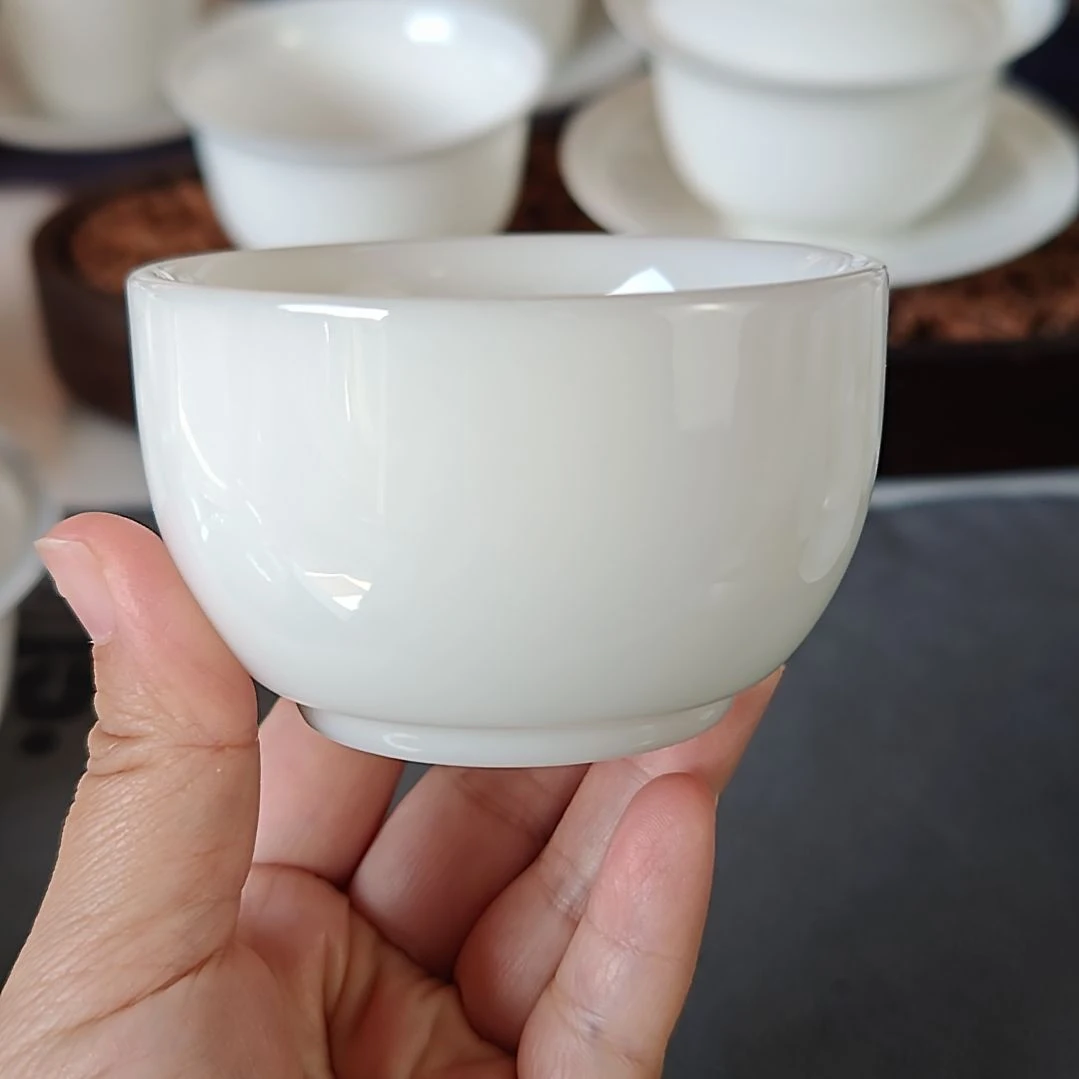 120ml主人杯，晶玉白加厚款