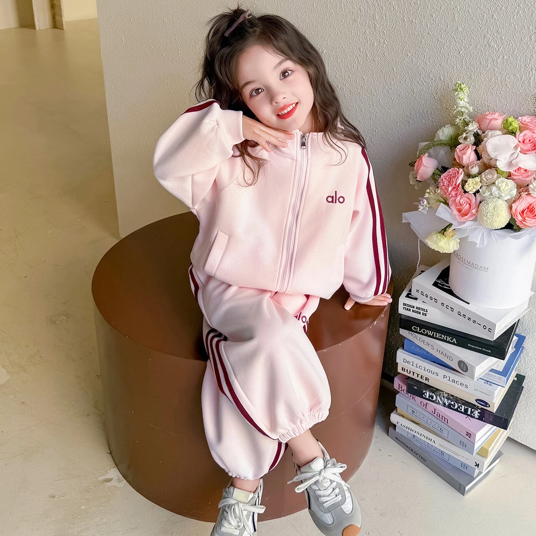 2025新款女童运动春秋儿童中小童时尚开衫卫衣儿童女儿童衣服