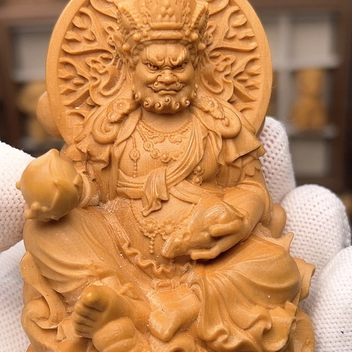 黄财神菩萨摆件八公分摆件