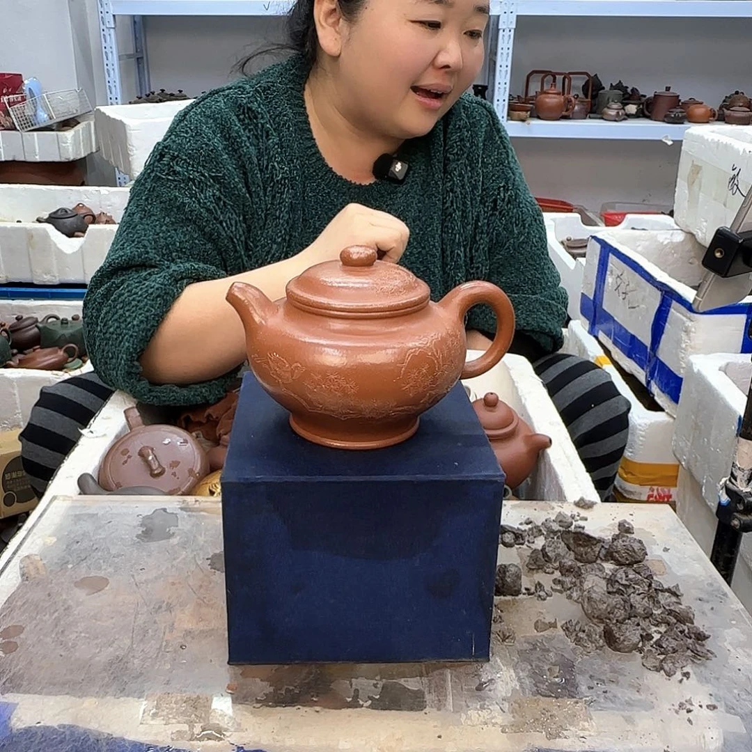 茶壶紫砂宜兴紫砂壶瑕疵处理
