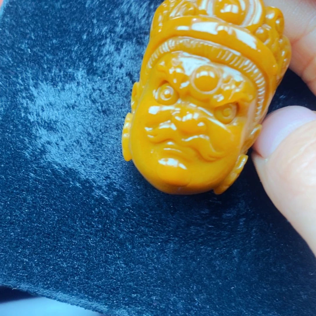 未镶嵌石英质玉（黄龙玉）吊坠(不含链)