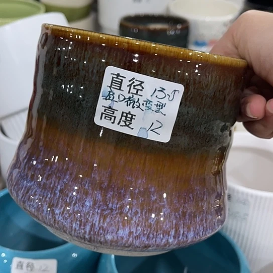 多肉绿植陶瓷花盆9:9包邮，有孔