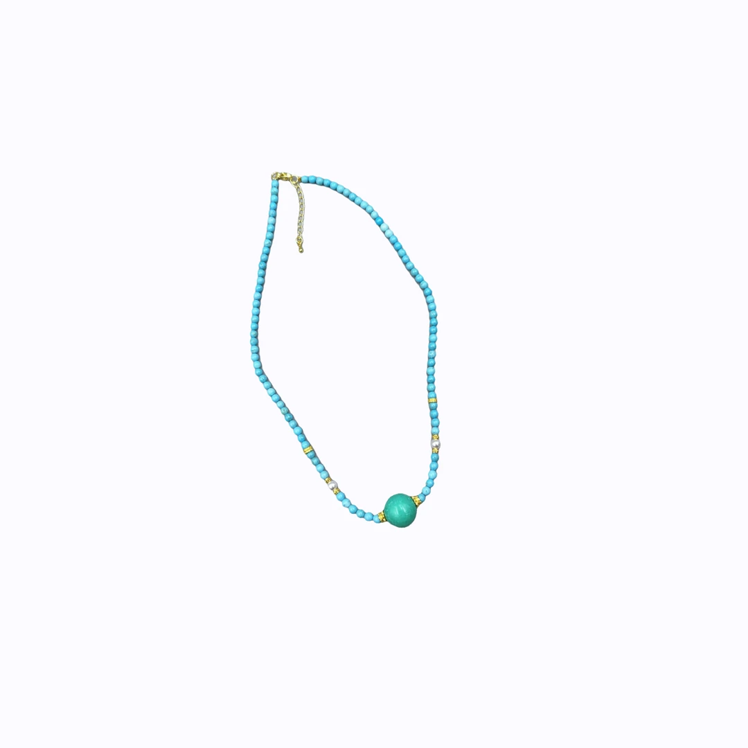 天空蓝玛瑙吊坠E09-68赠礼盒（多样性发其一)