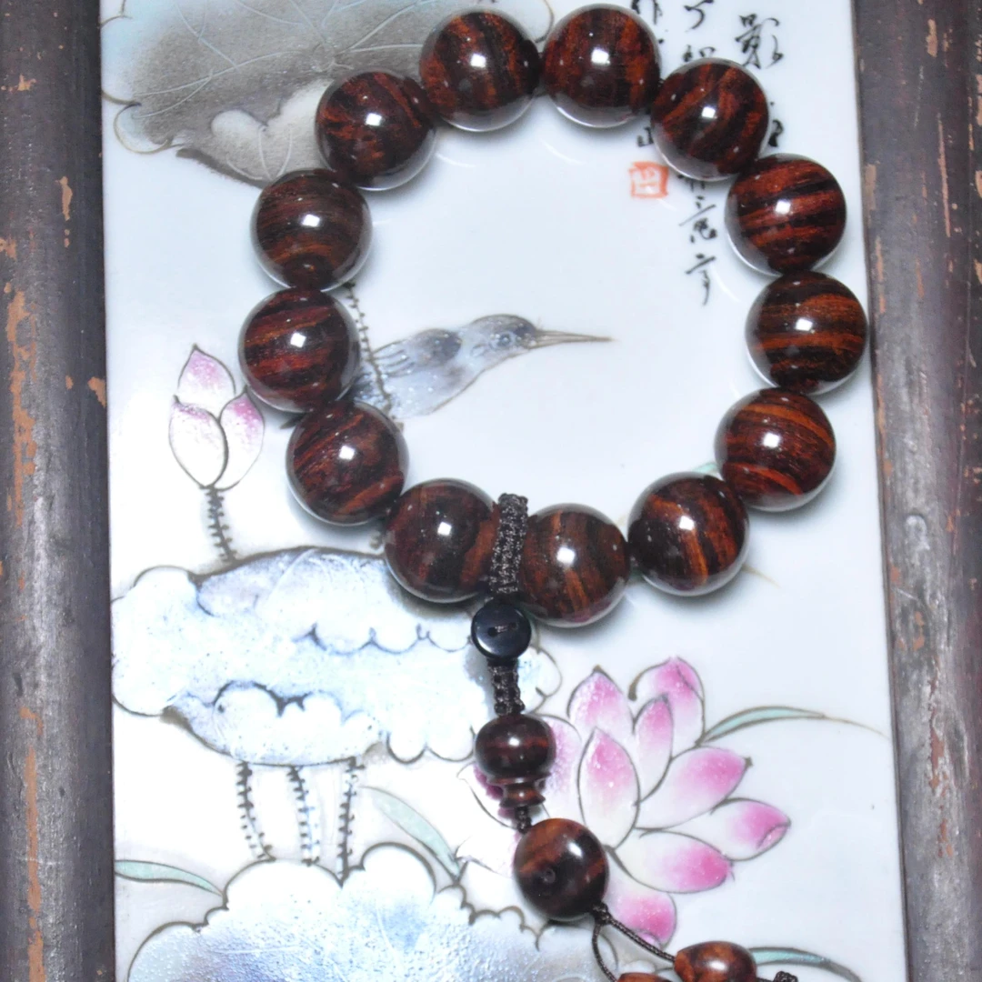 降香黄檀海南黄花梨1.8CM中油典雅款手串文玩KA（多样性发一）B18