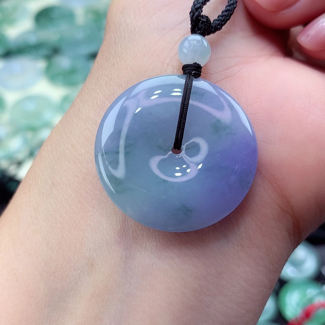 翡翠未镶嵌颈饰编号49尺寸28.5-5.5