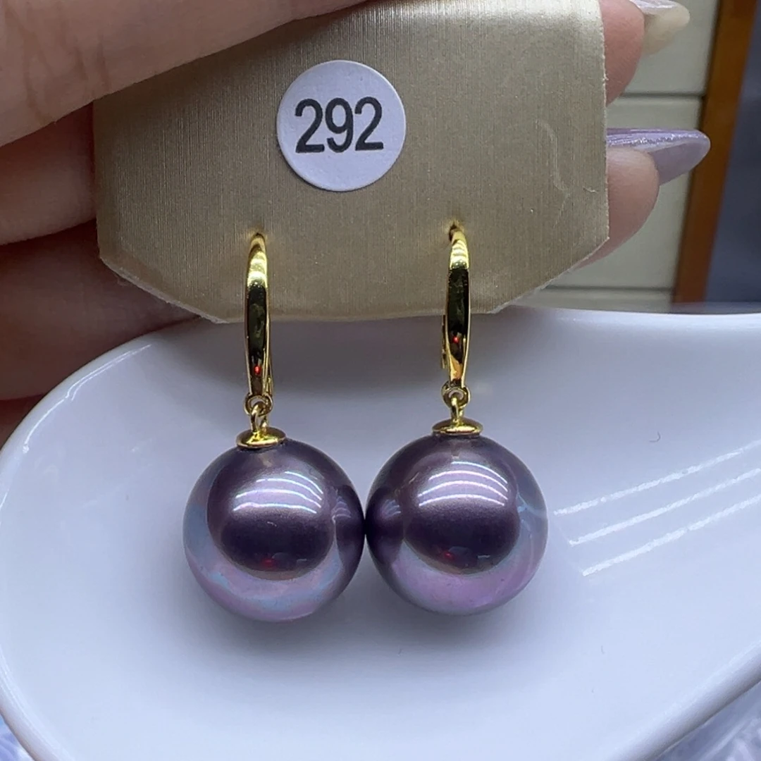 银S925镶嵌淡水珍珠耳饰