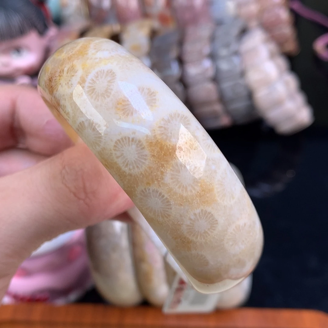 【闪购商品】颈饰未镶嵌硅化珊瑚（珊瑚玉）19号大花花56圈