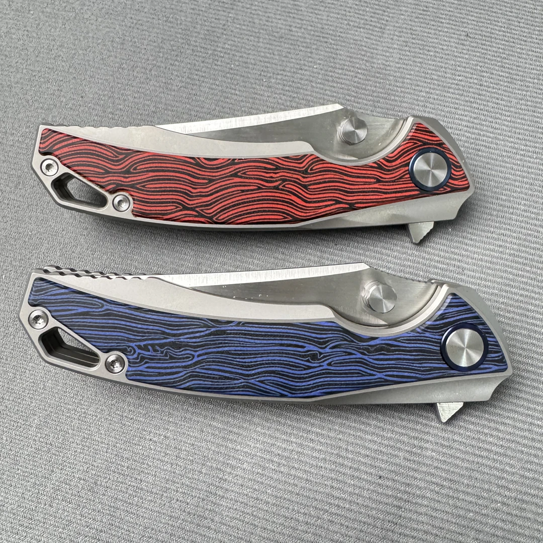 m390高硬度高档家用折叠刀锋水果刀多功能户外野营折叠小刀锋利