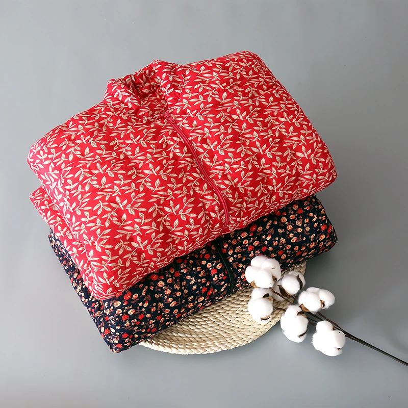 纯手工棉花棉袄女 冬季加厚保暖防寒成人妈妈棉服居家内外穿棉衣