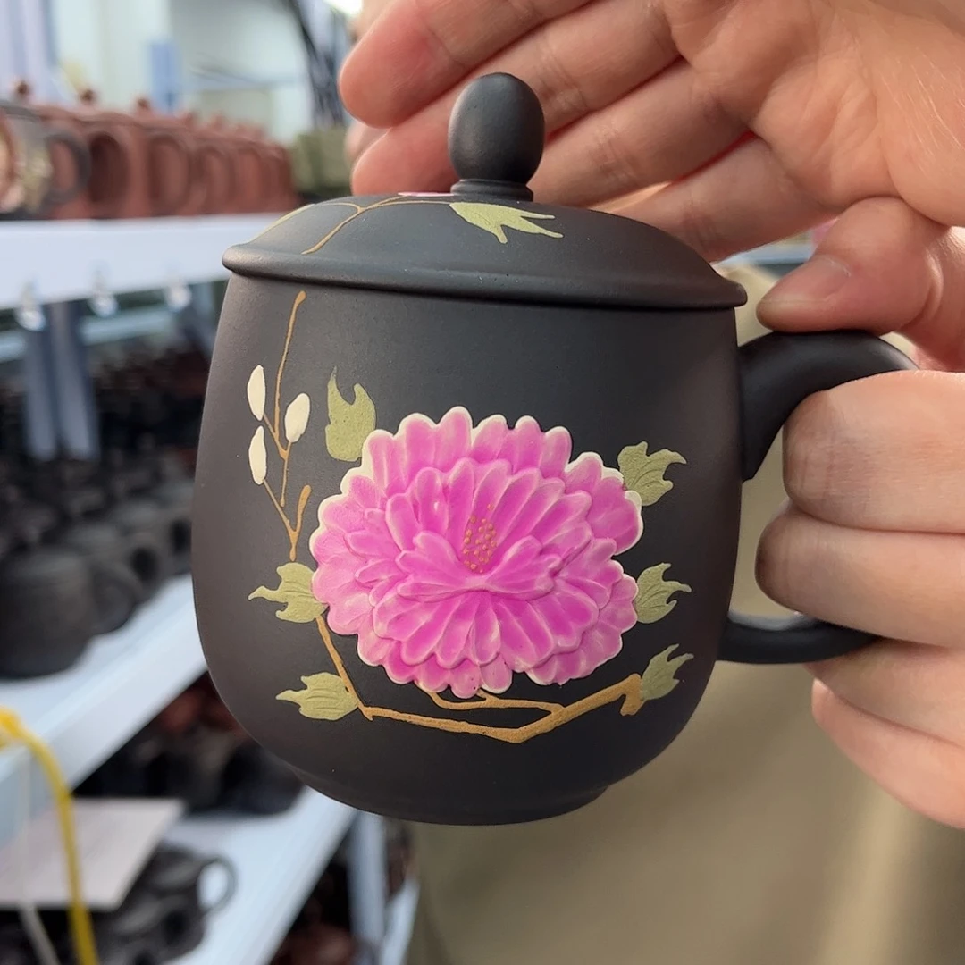 紫砂茶杯原矿紫砂