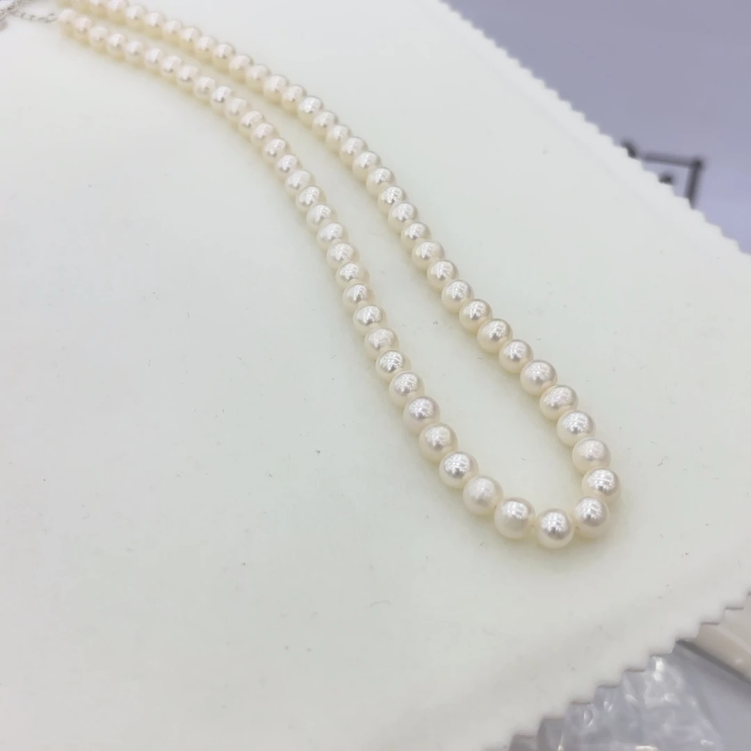 淡水珍珠颈饰银S925镶嵌701