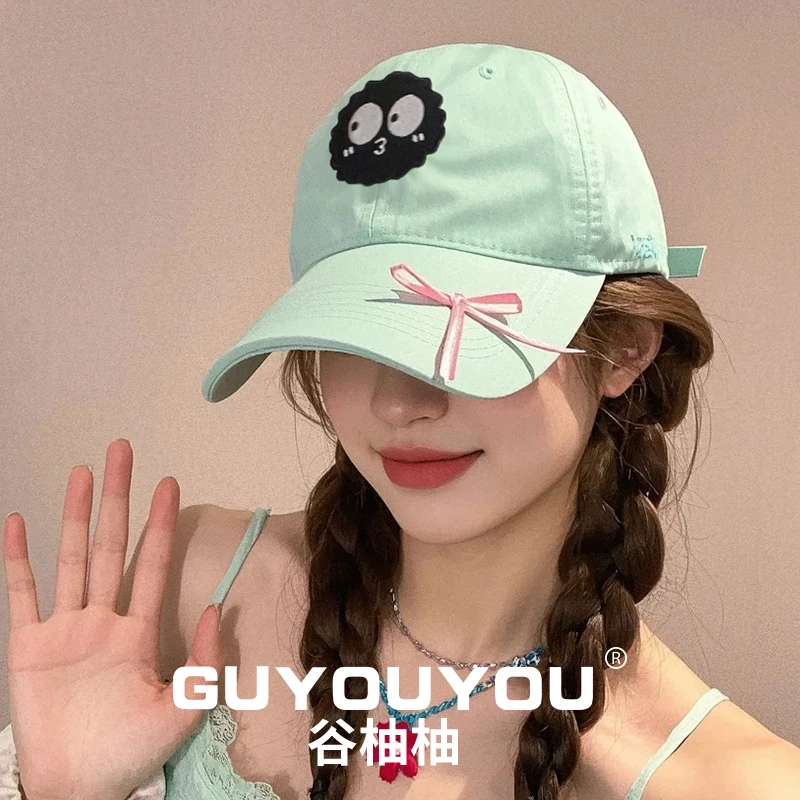 棒球帽女2025新款宽帽檐鸭舌帽甜美可爱大头围显脸小百搭透气帽子