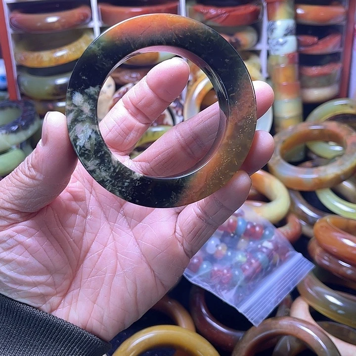 蛇纹石玉合金手镯