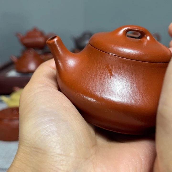 圆***.紫砂茶壶全手工瓢115cc