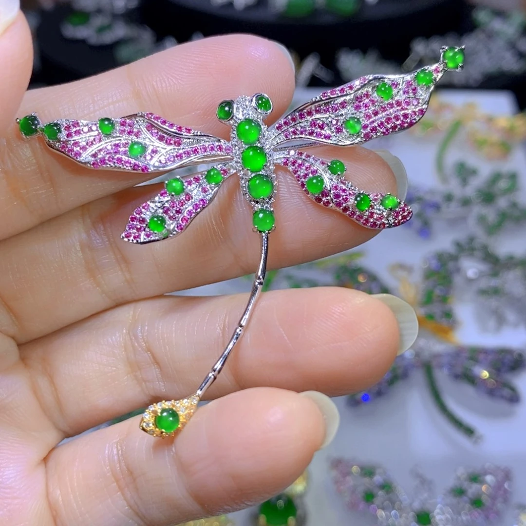 翡翠颈饰合金天然翡翠