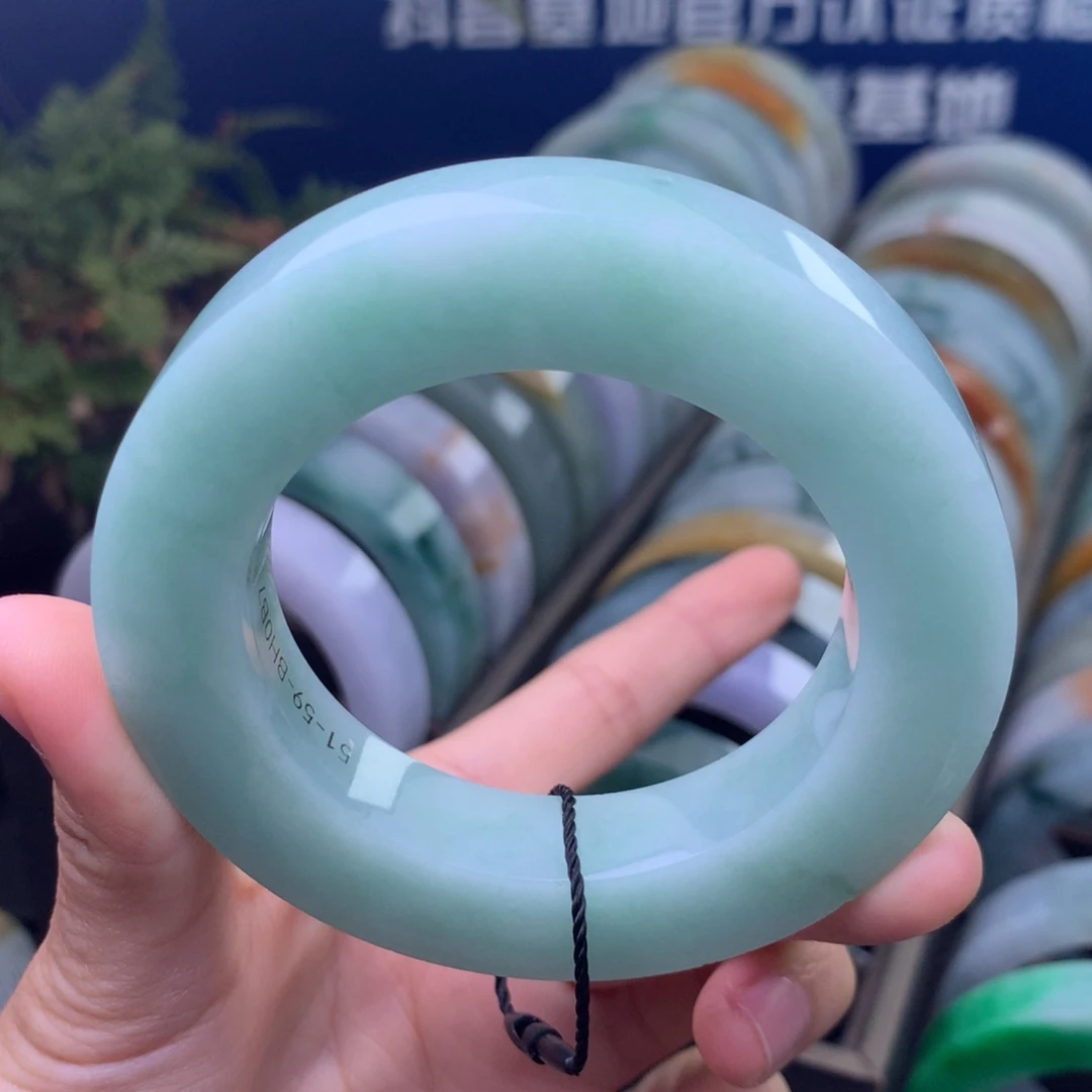 定制翡翠未镶嵌手镯定制不退不换