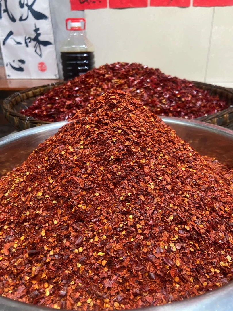 四川特色柴火香辣辣椒面微辣中辣特辣油泼辣子烧烤蘸水红油无添加