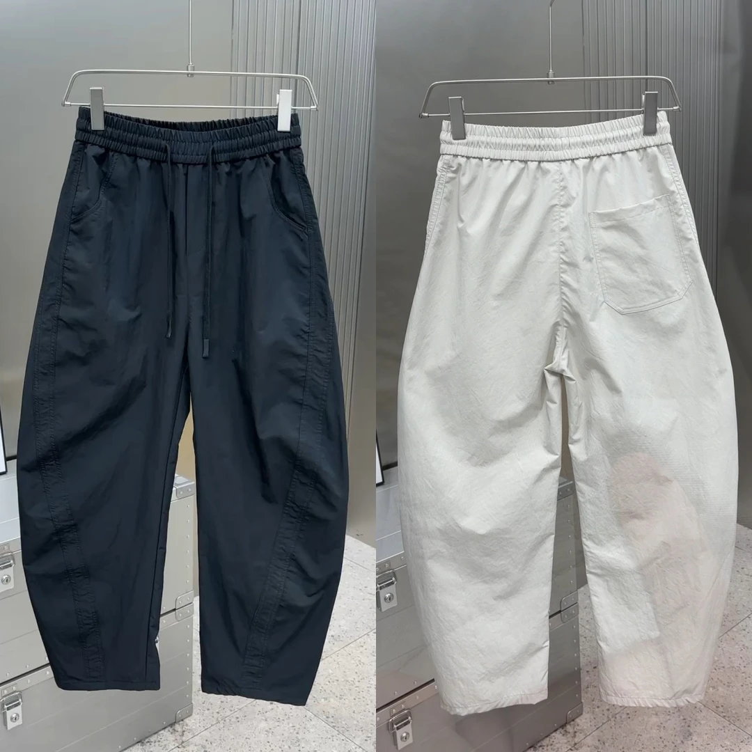 【专柜品质】时尚百搭潮流简约个性设计纯色男士宽松直筒痞帅休闲裤