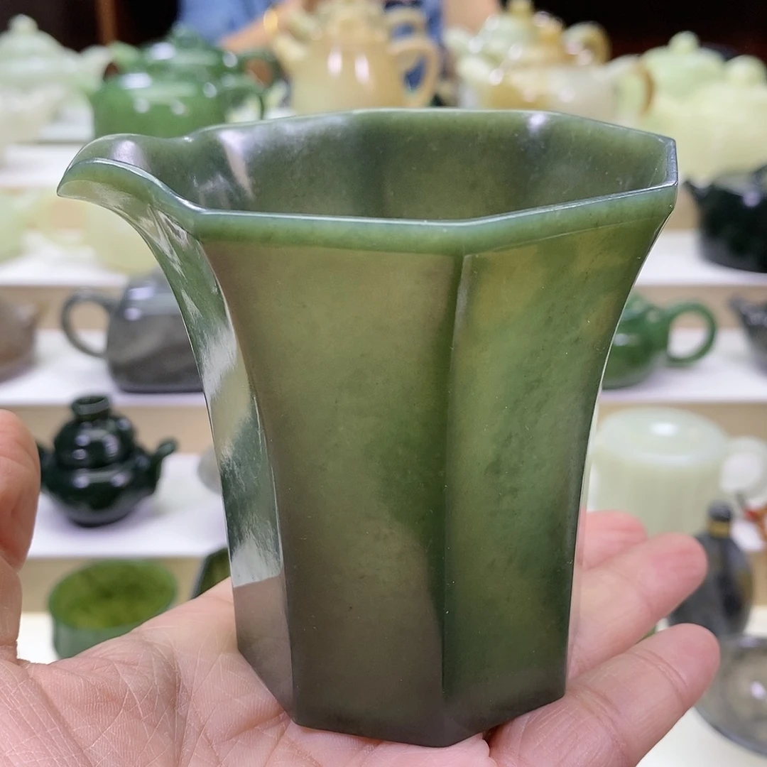 和田玉未镶嵌挂件公道杯200ml