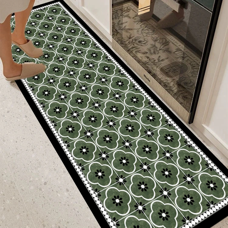 X1232【40*160cm】硅藻泥厨房地毯脚垫可擦免洗吸水厨房防滑地垫