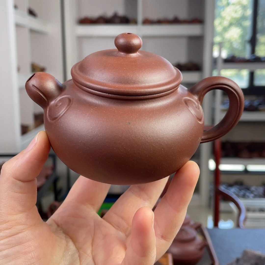 紫砂茶壶底槽清如意道洪220cc