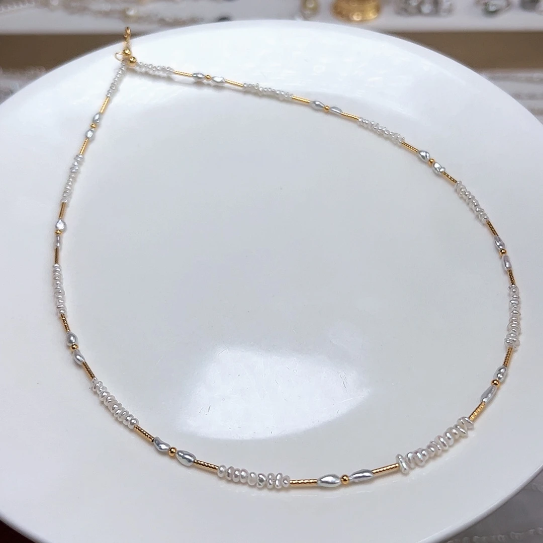 呀***呀海水珍珠18K金镶嵌颈饰