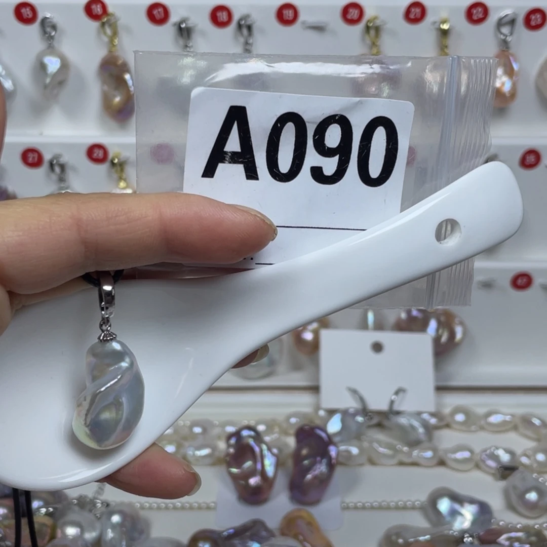 淡水珍珠巴洛克银S925镶嵌