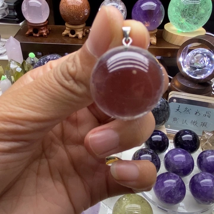 水晶摆件未镶嵌天然白水晶吊坠