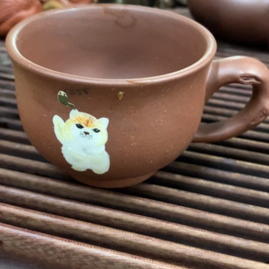 茶碗紫砂半手工主人杯