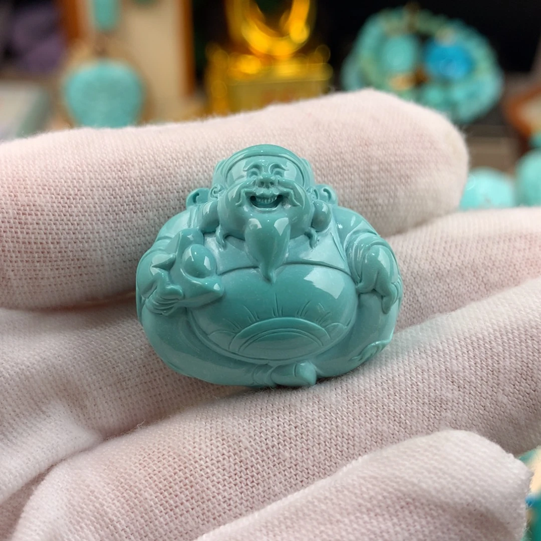 绿松石未镶嵌财爷