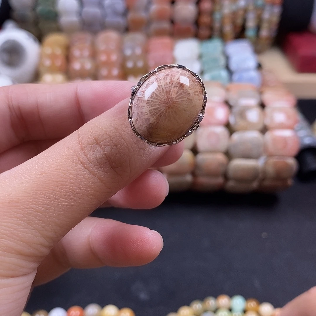 硅化珊瑚（珊瑚玉）未镶嵌珊瑚玉大花