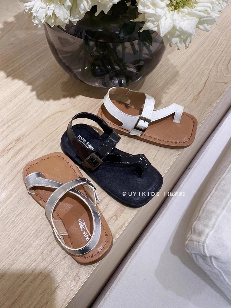 韩版女童夹脚凉拖鞋2025夏季新款小女孩洋气公主风沙滩鞋儿童一字
