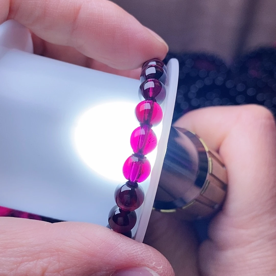 石榴石手链未镶嵌卡6