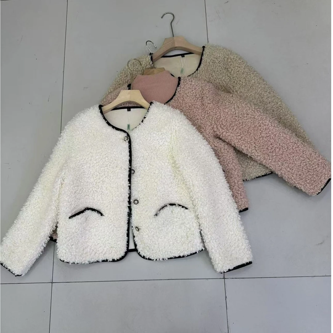 【贺筱姐】时尚洋气百搭防寒只暖毛毛外套W295款