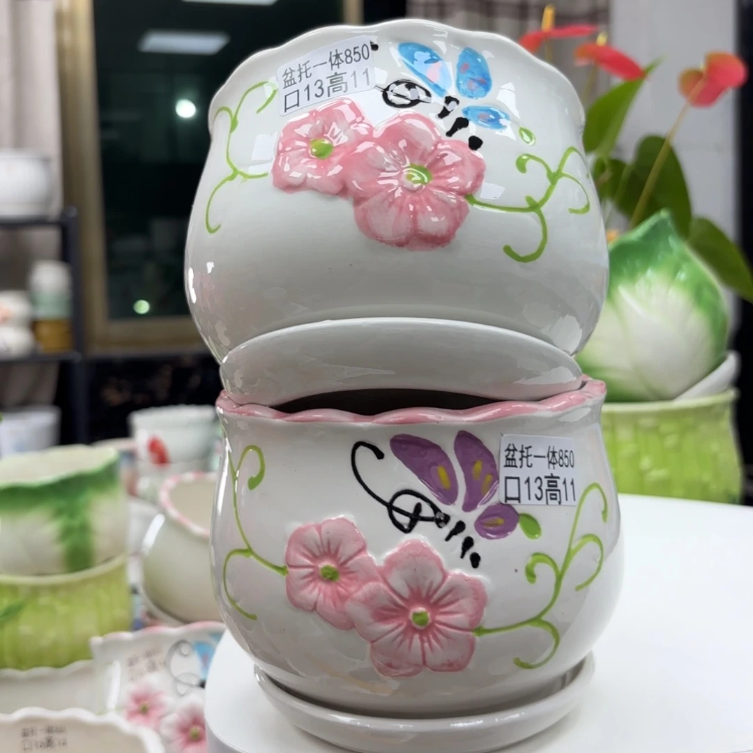 @夏西陶瓷花盆@@5850