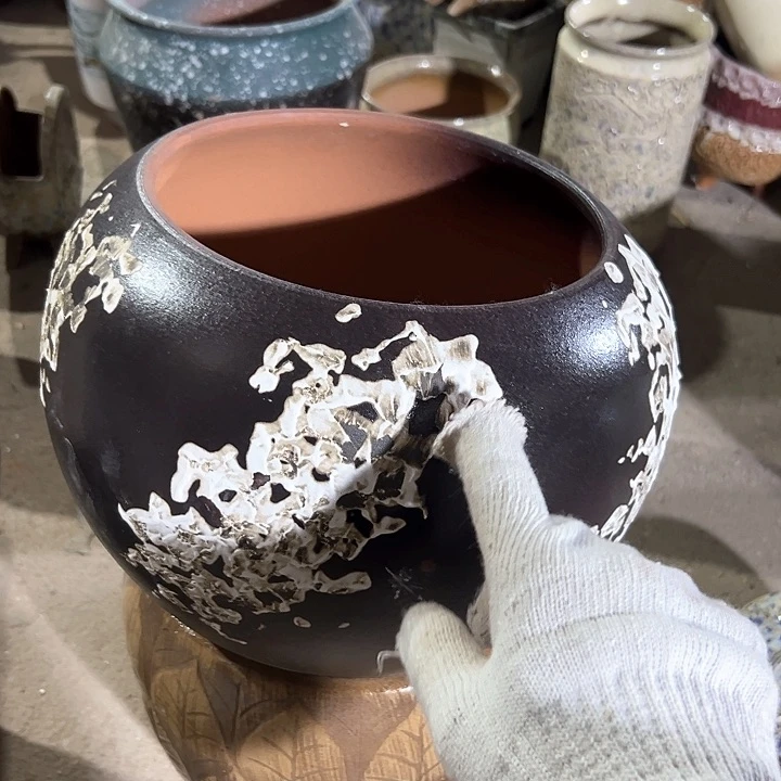 紫砂花盆花盆花盆